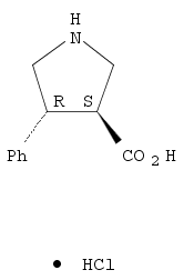 Trans-4-phenylpyrrolidine-3-carboxylic acid－HCl